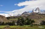 A magnífica paisagem do Parque Nacional Los Glaciares, em El Chaltén, na patagônia argentina